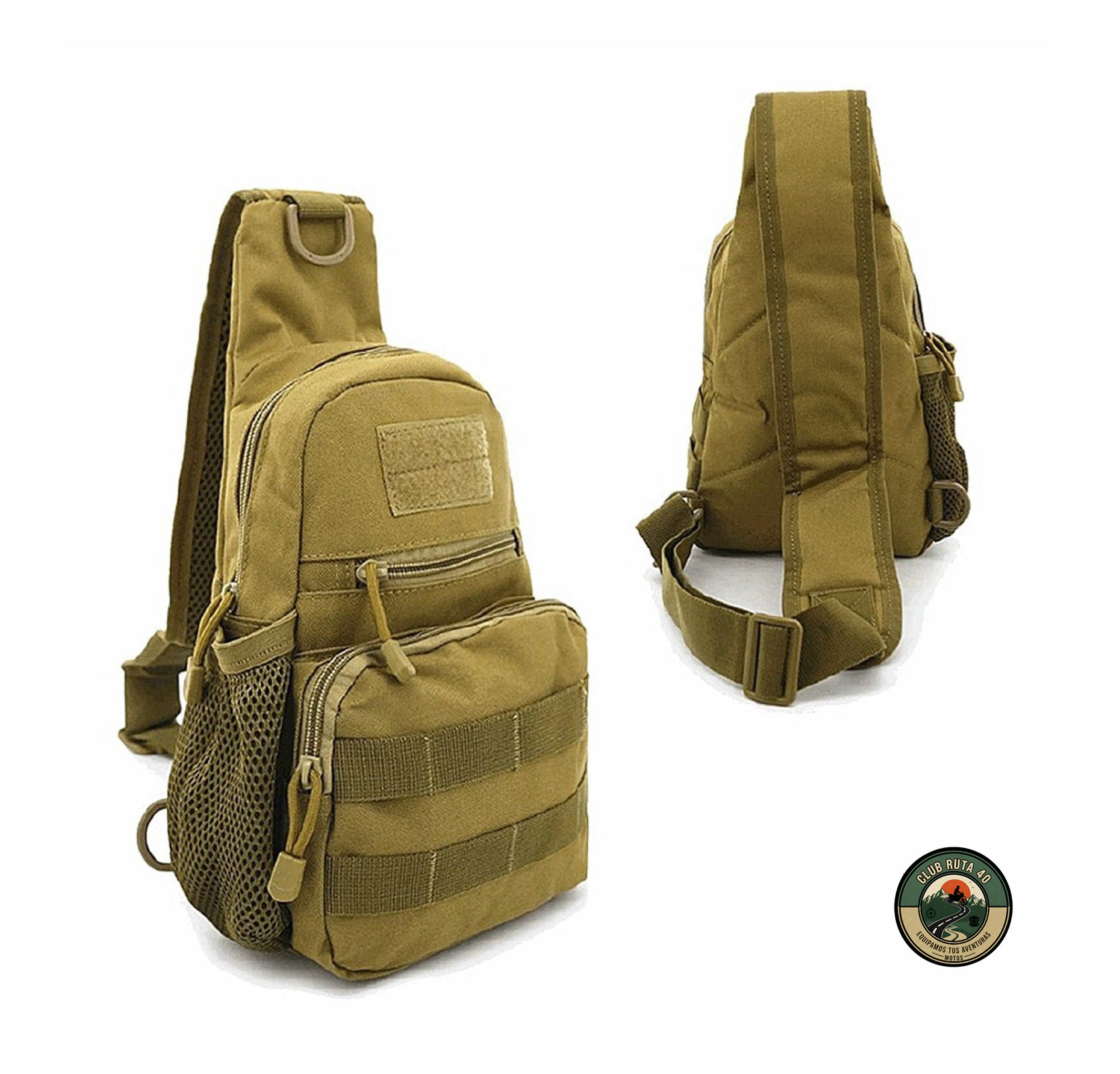 Morral Táctico Pechera con Portabotella